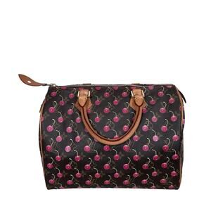 Louis Vuitton Monogram Cherry Speedy 30 Hand Bag Boston Bag Takashi Murakami